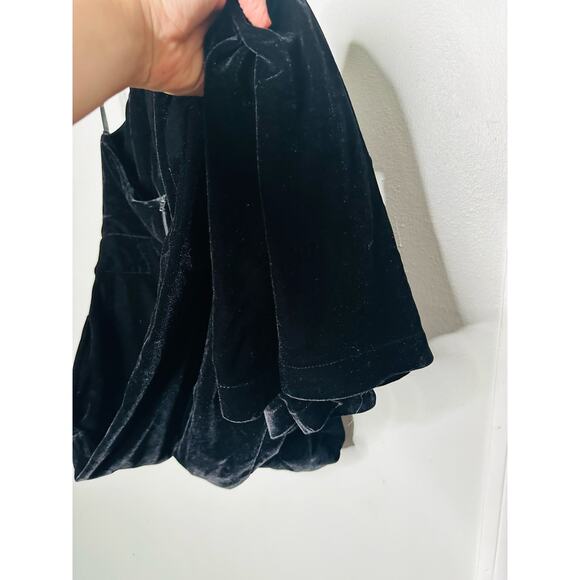 MISA Xander Black Satin Halter Sleeveless Wide Leg One Piece Jumpsuit Size XL - Picture 10 of 15